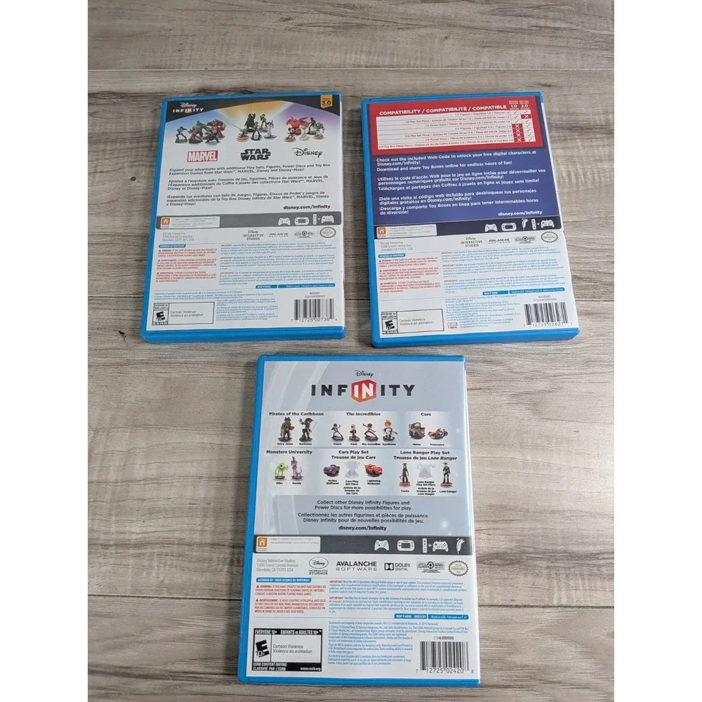 Disney Infinity Game Only For Wii Lot Of 3 Video Games